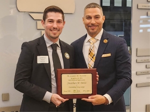 Jonathan M. Parisi with GBA President Gerald L. Walden, Jr.