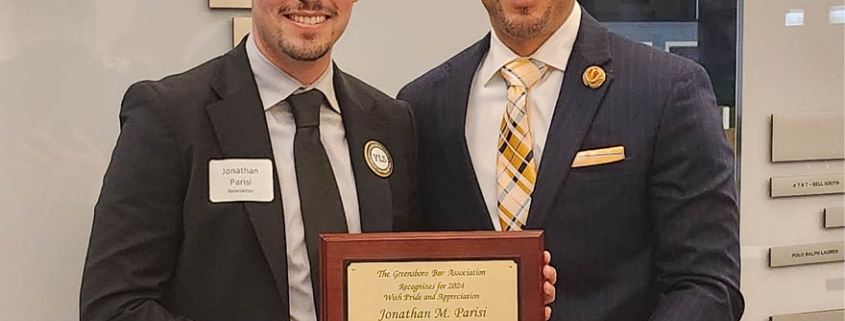 Jonathan M. Parisi with GBA President Gerald L. Walden, Jr.