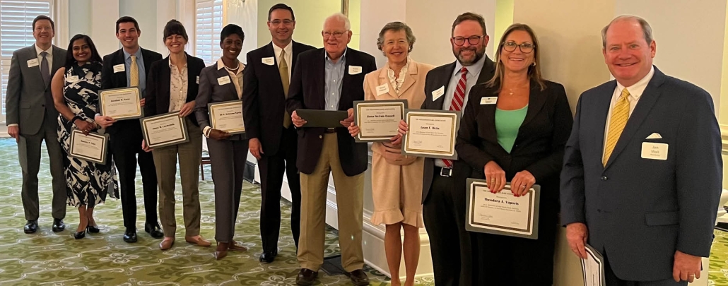 From left to right: Jim Slaughter, Manisha P. Patel, Jonathan M. Parisi, Jamey M. Lowdermilk, Afi S. Johnson-Parris, Kearns Davis, Erwin Fuller, Jr., Eloise M. Hassell, Jason F. Hicks, Theodora A. Vaporis, Jon Wall