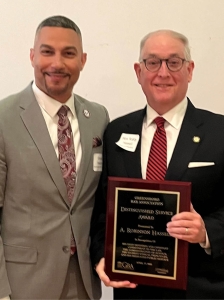 Presenter Gerald Walden, Judge Robby Hassell