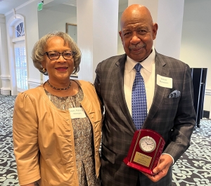 Judge Patrice Hinnant (State Bar Councilor) and Steve Bowden